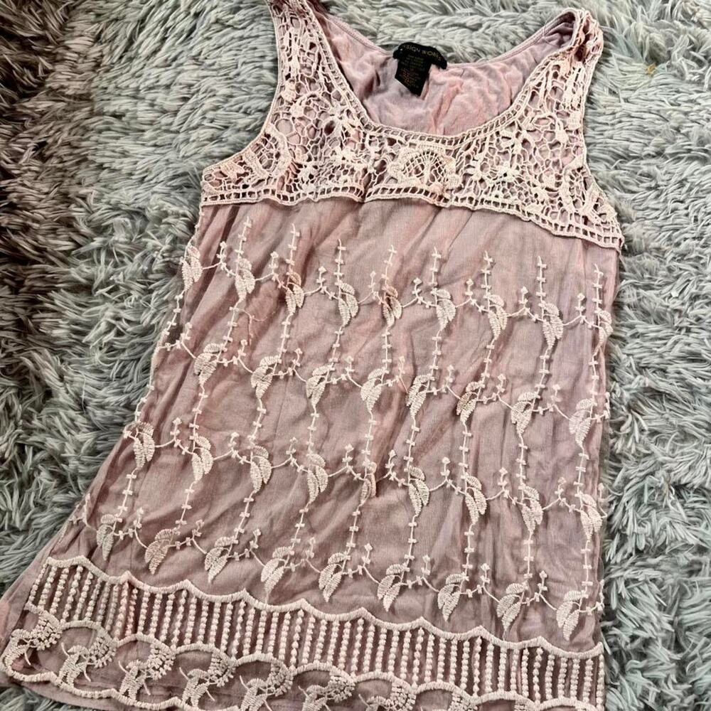 Lavender Lace Delicate Ethereal Pixie Coquette‎ Soft Girl Whimsy Fairy Tank